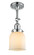 Bell - 1 Light - 5 inch - Polished Chrome - Adjustable Semi-Flush Mount (3442|201F-PC-G51-LED)