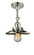 Railroad - 1 Light - 8 inch - Polished Nickel - Adjustable Semi-Flush Mount (3442|201F-PN-M1-LED)