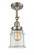 Canton - 1 Light - 6 inch - Brushed Satin Nickel - Adjustable Semi-Flush Mount (3442|201F-SN-G182-LED)