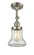 Bellmont - 1 Light - 6 inch - Brushed Satin Nickel - Adjustable Semi-Flush Mount (3442|201F-SN-G192-LED)