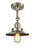 Railroad - 1 Light - 8 inch - Brushed Satin Nickel - Adjustable Semi-Flush Mount (3442|201F-SN-M2-LED)