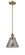 Cone - 1 Light - 8 inch - Brushed Brass - Stem Hung - Mini Pendant (3442|201S-BB-G43-LED)