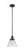 Cone - 1 Light - 8 inch - Matte Black - Stem Hung - Mini Pendant (3442|201S-BK-G42-LED)