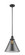 Cone - 1 Light - 12 inch - Matte Black - Stem Hung - Mini Pendant (3442|201S-BK-G43-L-LED)