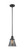 Cone - 1 Light - 6 inch - Matte Black - Stem Hung - Mini Pendant (3442|201S-BK-G63-LED)