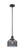 Bell - 1 Light - 8 inch - Matte Black - Stem Hung - Mini Pendant (3442|201S-BK-G73)