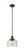 Bell - 1 Light - 8 inch - Matte Black - Stem Hung - Mini Pendant (3442|201S-BK-G74-LED)