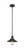 Railroad - 1 Light - 8 inch - Matte Black - Stem Hung - Mini Pendant (3442|201S-BK-M6-LED)