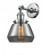 Fulton - 1 Light - 7 inch - Polished Nickel - Adjustable Sconce (3442|203-PN-G173-LED)
