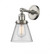 Cone - 1 Light - 6 inch - Brushed Satin Nickel - Sconce (3442|203-SN-G62-LED)