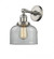 Bell - 1 Light - 8 inch - Brushed Satin Nickel - Adjustable Sconce (3442|203-SN-G72-LED)