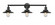Railroad - 3 Light - 32 inch - Matte Black - Bath Vanity Light (3442|205-BK-M6-LED)