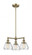 Fulton - 3 Light - 22 inch - Antique Brass - Stem Hung - Chandelier (3442|207-AB-G172-LED)
