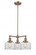 Bell - 3 Light - 22 inch - Antique Copper - Stem Hung - Chandelier (3442|207-AC-G72-LED)
