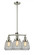 Chatham - 3 Light - 24 inch - Polished Nickel - Stem Hung - Chandelier (3442|207-PN-G142-LED)
