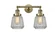 Chatham - 2 Light - 16 inch - Antique Brass - Adjustable Bath Vanity Light (3442|208-AB-G142)