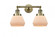 Fulton - 2 Light - 17 inch - Antique Brass - Adjustable Bath Vanity Light (3442|208-AB-G171-LED)