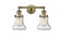 Bellmont - 2 Light - 17 inch - Antique Brass - Adjustable Bath Vanity Light (3442|208-AB-G194-LED)