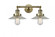 Halophane - 2 Light - 18 inch - Antique Brass - Adjustable Bath Vanity Light (3442|208-AB-G2-LED)
