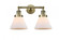 Cone - 2 Light - 18 inch - Antique Brass - Adjustable Bath Vanity Light (3442|208-AB-G41)
