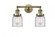 Bell - 2 Light - 16 inch - Antique Brass - Adjustable Bath Vanity Light (3442|208-AB-G52-LED)