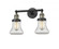 Bellmont - 2 Light - 17 inch - Black Antique Brass - Adjustable Bath Vanity Light (3442|208-BAB-G192-LED)