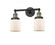 Bell - 2 Light - 16 inch - Black Antique Brass - Adjustable Bath Vanity Light (3442|208-BAB-G51)