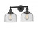Bell - 2 Light - 19 inch - Matte Black - Adjustable Bath Vanity Light (3442|208-BK-G74)