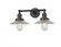Halophane - 2 Light - 18 inch - Oil Rubbed Bronze - Adjustable Bath Vanity Light (3442|208-OB-G2-LED)