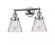 Cone - 2 Light - 16 inch - Polished Chrome - Adjustable Bath Vanity Light (3442|208-PC-G62-LED)
