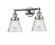 Cone - 2 Light - 16 inch - Polished Chrome - Adjustable Bath Vanity Light (3442|208-PC-G64-LED)