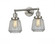 Chatham - 2 Light - 16 inch - Brushed Satin Nickel - Adjustable Bath Vanity Light (3442|208-SN-G142-LED)