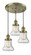 Bellmont 3 Light Multi-Pendant (3442|211/3-AB-G194)