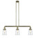 Canton - 3 Light - 39 inch - Antique Brass - Stem Hung - Adjustable Island Light (3442|213-AB-G182-LED)