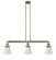 Bellmont - 3 Light - 39 inch - Antique Brass - Stem Hung - Adjustable Island Light (3442|213-AB-G194)