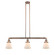 Cone - 3 Light - 39 inch - Antique Copper - Stem Hung - Adjustable Island Light (3442|213-AC-G61-LED)