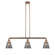 Cone - 3 Light - 39 inch - Antique Copper - Stem Hung - Island Light (3442|213-AC-G63-LED)