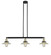 Halophane - 3 Light - 41 inch - Black Antique Brass - Stem Hung - Adjustable Island Light (3442|213-BAB-G2)