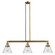 Cone - 3 Light - 40 inch - Brushed Brass - Stem Hung - Adjustable Island Light (3442|213-BB-G44-LED)