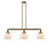 Bell - 3 Light - 41 inch - Brushed Brass - Stem Hung - Adjustable Island Light (3442|213-BB-G71-LED)