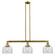 Bell - 3 Light - 41 inch - Brushed Brass - Stem Hung - Adjustable Island Light (3442|213-BB-G72-LED)