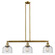Bell - 3 Light - 41 inch - Brushed Brass - Stem Hung - Adjustable Island Light (3442|213-BB-G74-LED)