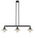 Halophane - 3 Light - 41 inch - Matte Black - Stem Hung - Adjustable Island Light (3442|213-BK-G2-LED)