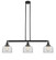 Bell - 3 Light - 41 inch - Matte Black - Stem Hung - Adjustable Island Light (3442|213-BK-G72)