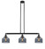 Bell - 3 Light - 41 inch - Oil Rubbed Bronze - Stem Hung - Adjustable Island Light (3442|213-OB-G73-LED)