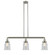 Canton - 3 Light - 39 inch - Brushed Satin Nickel - Stem Hung - Adjustable Island Light (3442|213-SN-G184-LED)