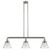 Cone - 3 Light - 40 inch - Brushed Satin Nickel - Stem Hung - Adjustable Island Light (3442|213-SN-G42-LED)