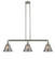 Cone - 3 Light - 40 inch - Brushed Satin Nickel - Stem Hung - Adjustable Island Light (3442|213-SN-G43-LED)