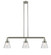 Cone - 3 Light - 39 inch - Brushed Satin Nickel - Stem Hung - Adjustable Island Light (3442|213-SN-G64-LED)