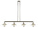Halophane - 4 Light - 53 inch - Polished Nickel - Stem Hung - Adjustable Island Light (3442|214-PN-G2-LED)